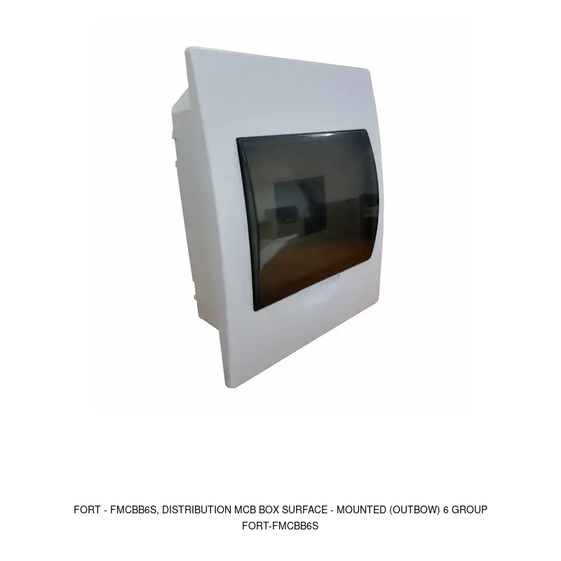 Fort FMCBB6S, DISTRIBUTION MCB BOX SURFACE - MOUNTED (OUTBOW) 6 GROUP