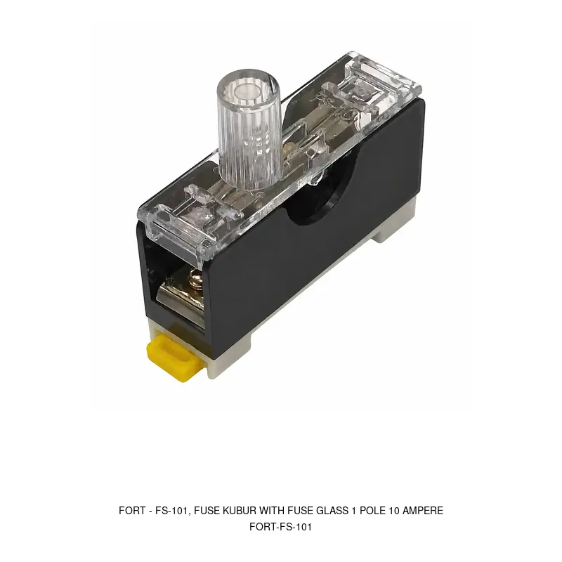 Fort FS-101, FUSE KUBUR WITH FUSE GLASS 1 POLE 10 AMPERE