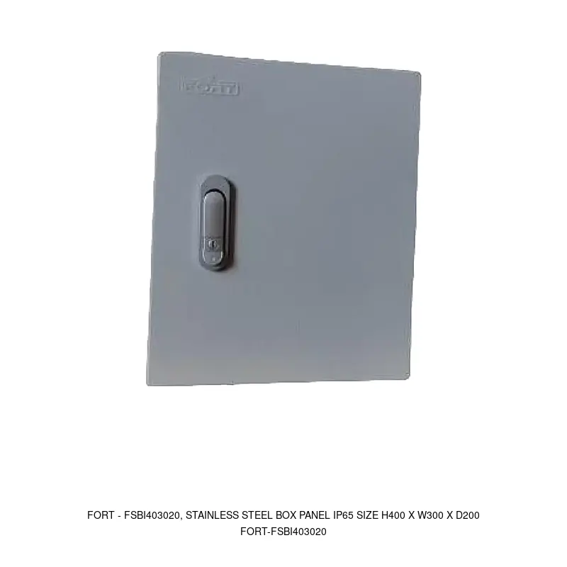 Fort FSBI403020, STAINLESS STEEL BOX PANEL IP65 SIZE H400 X W300 X D200