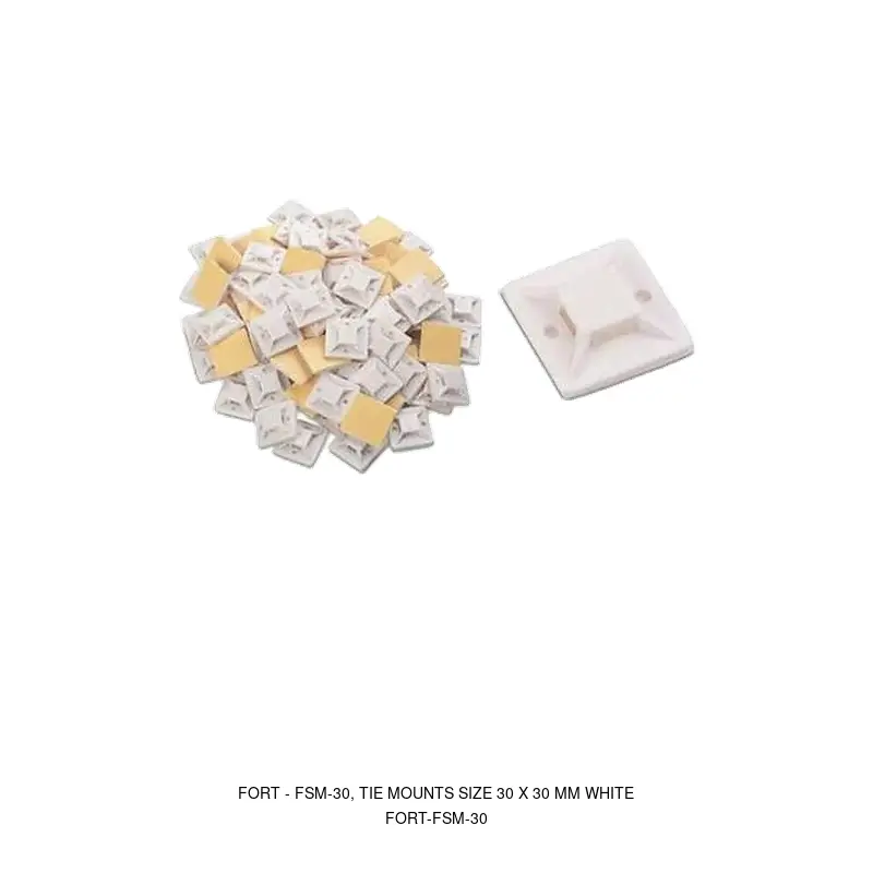 Fort FSM-30, TIE MOUNTS SIZE 30 X 30 MM WHITE