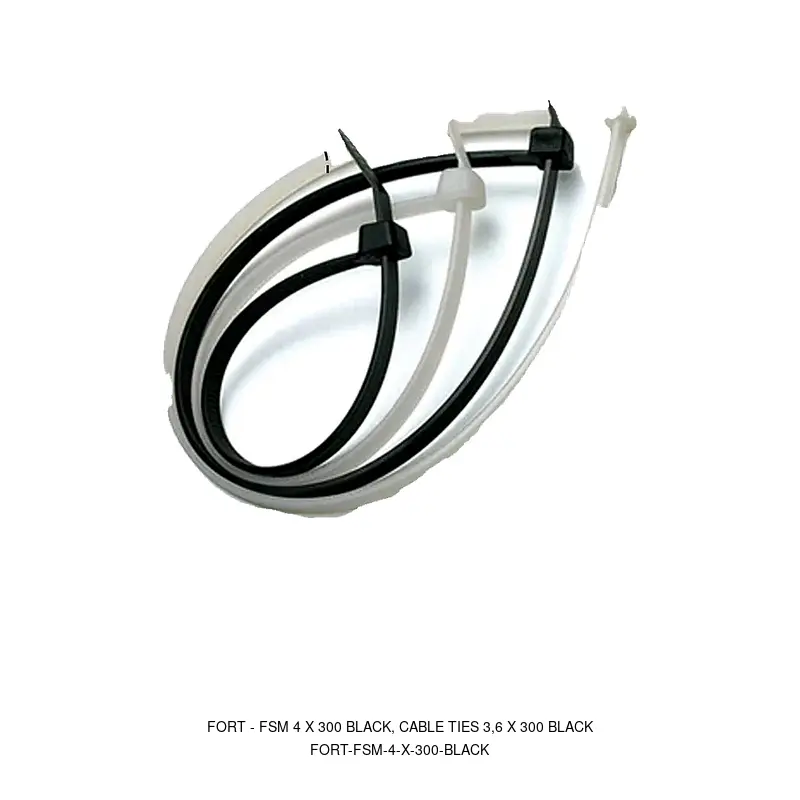 Fort FSM 4 X 300 BLACK, Cable Ties 3,6 x 300 BLACK