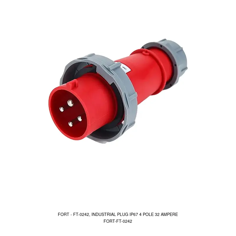 Fort FT-0242, INDUSTRIAL PLUG IP67 4 POLE 32 AMPERE