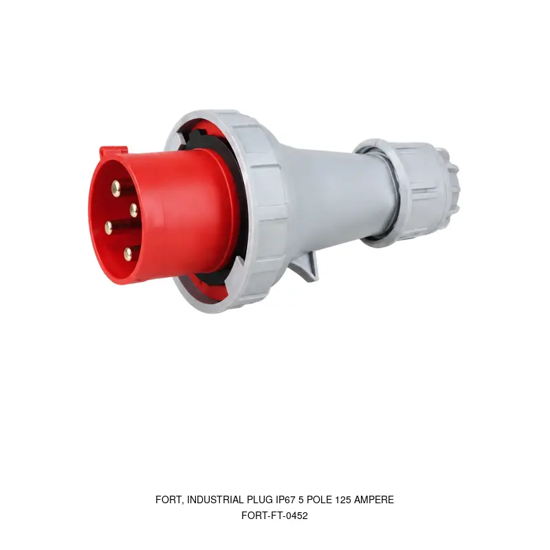 Fort FORT-FT-0452, INDUSTRIAL PLUG IP67 5 POLE 125 AMPERE