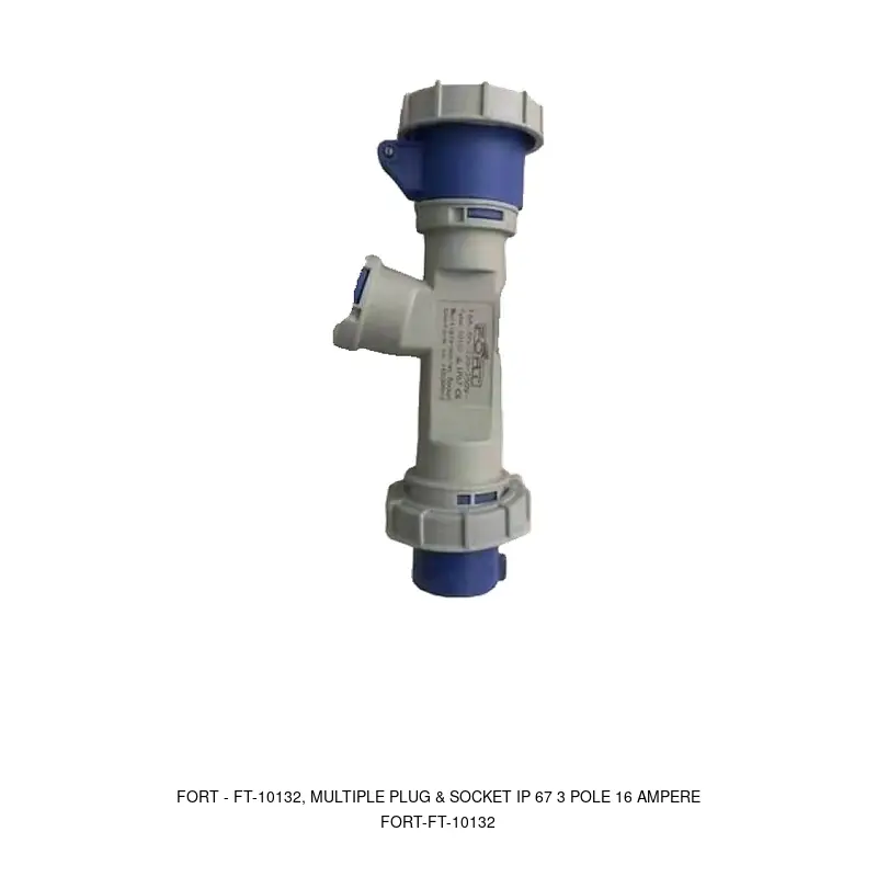 Fort FT-10132, MULTIPLE PLUG & SOCKET IP 67 3 POLE 16 AMPERE