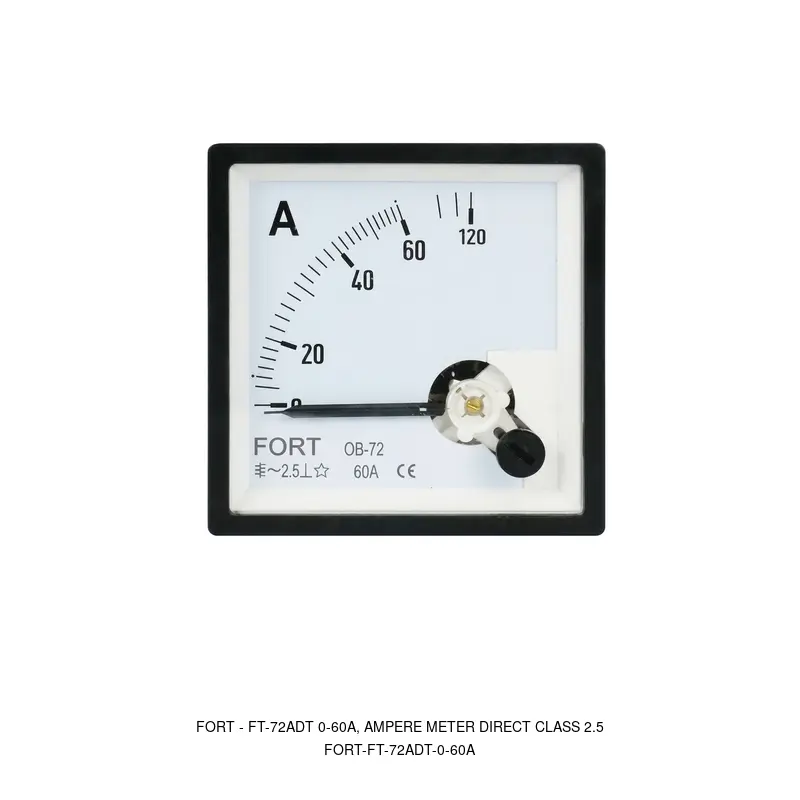 Fort FT-72ADT 0-60A, AMPERE METER DIRECT CLASS 2.5