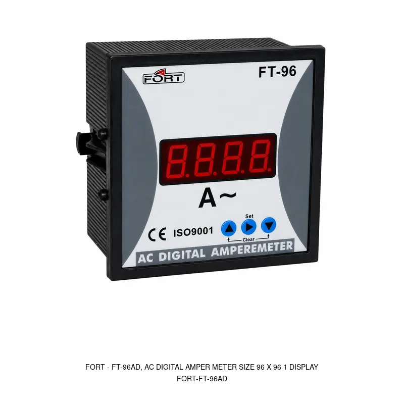 Fort FT-96AD, AC DIGITAL AMPER METER SIZE 96 X 96 1 DISPLAY