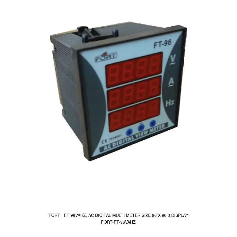 Fort FT-96VAHZ, AC DIGITAL MULTI METER SIZE 96 X 96 3 DISPLAY