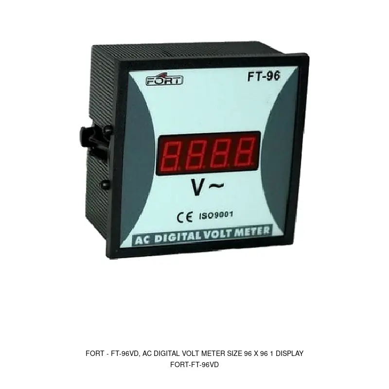Fort FT-96VD, AC DIGITAL VOLT METER SIZE 96 X 96 1 DISPLAY