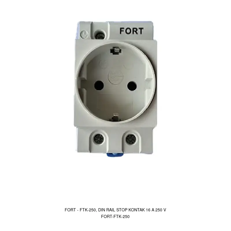 Fort FTK-250, DIN RAIL STOP KONTAK 16 A 250 V