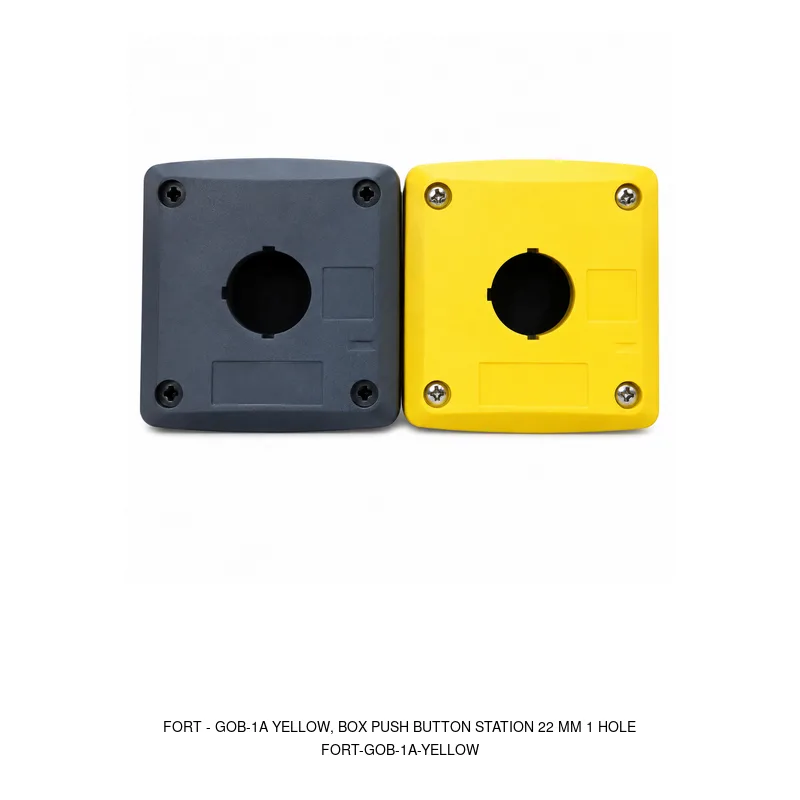 Fort GOB-1A YELLOW, BOX PUSH BUTTON STATION 22 MM 1 HOLE