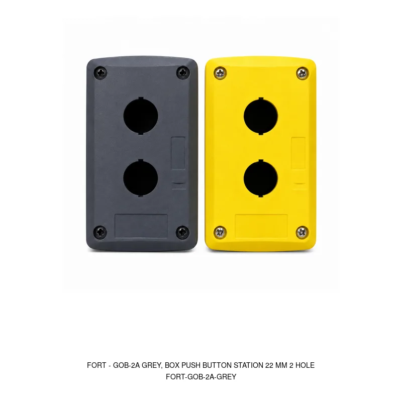 Fort GOB-2A GREY, BOX PUSH BUTTON STATION 22 MM 2 HOLE