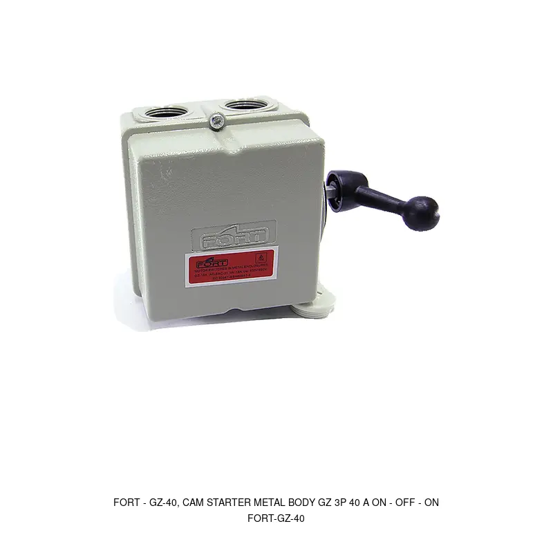 Fort GZ-40, CAM STARTER METAL BODY GZ 3P 40 A ON - OFF - ON