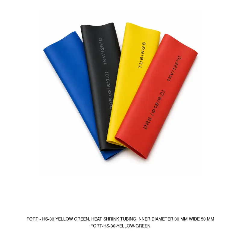 Fort HS-30 YELLOW GREEN, HEAT SHRINK TUBING INNER DIAMETER 30 MM WIDE 50 MM