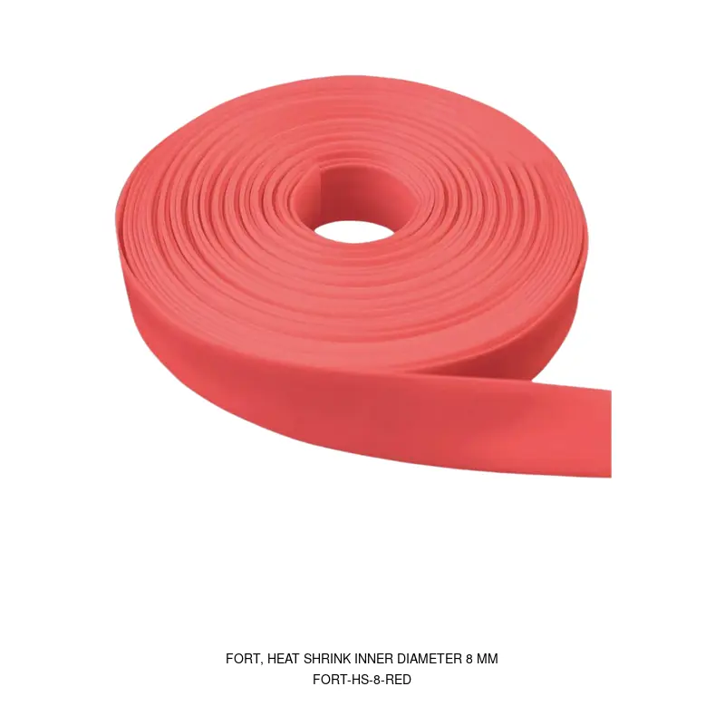 Fort FORT-HS-8-RED, HEAT SHRINK INNER DIAMETER 8 MM