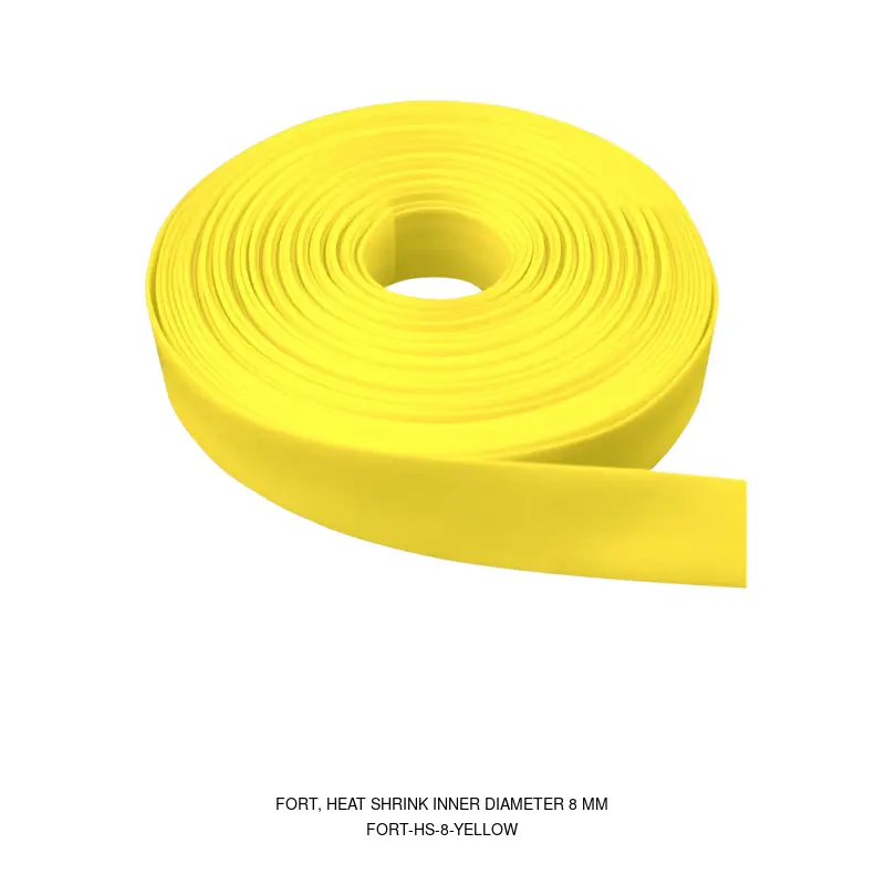 Fort FORT-HS-8-YELLOW, HEAT SHRINK INNER DIAMETER 8 MM