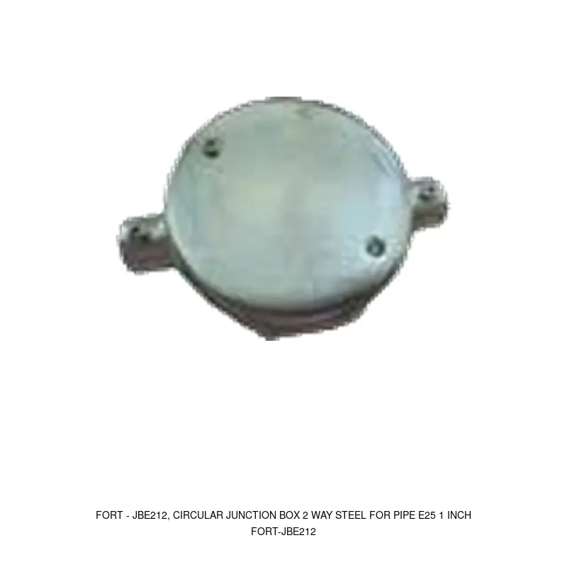 Fort JBE212, CIRCULAR JUNCTION BOX 2 WAY STEEL FOR PIPE E25 1 INCH