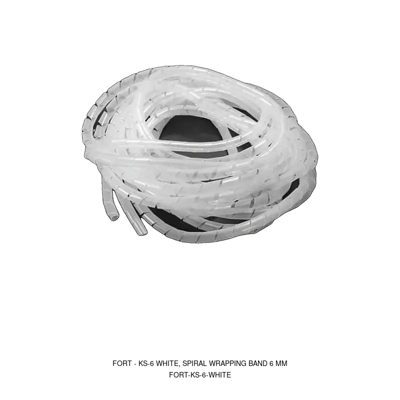 Fort KS-6 WHITE, SPIRAL WRAPPING BAND 6 MM
