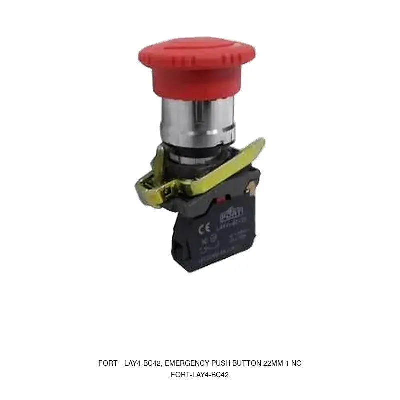 Fort LAY4-BC42, Emergency Push Button 22MM 1 NC