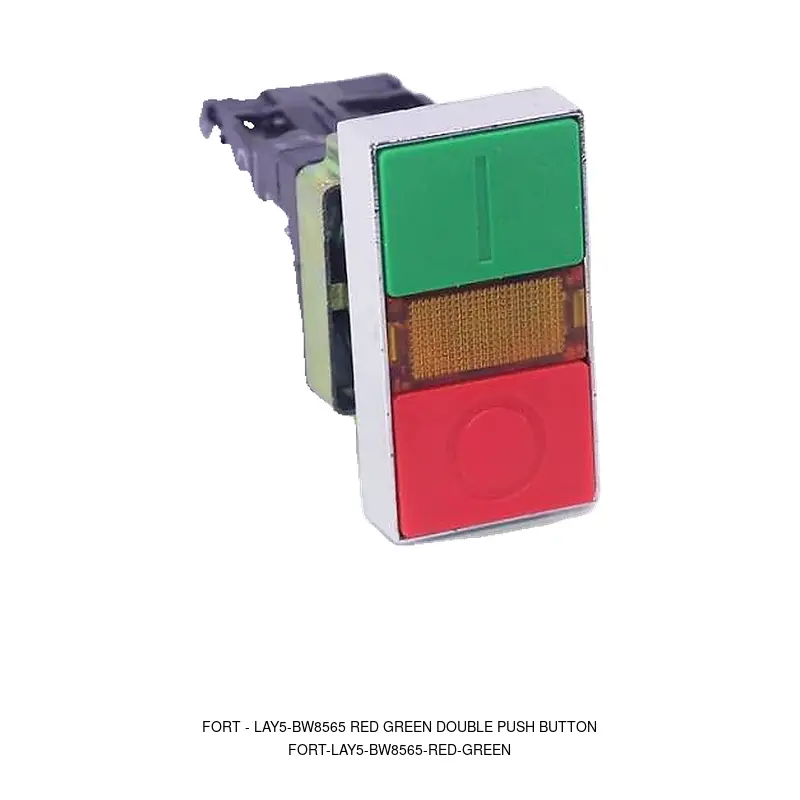 Fort LAY5-BW8565 RED GREEN DOUBLE PUSH BUTTON