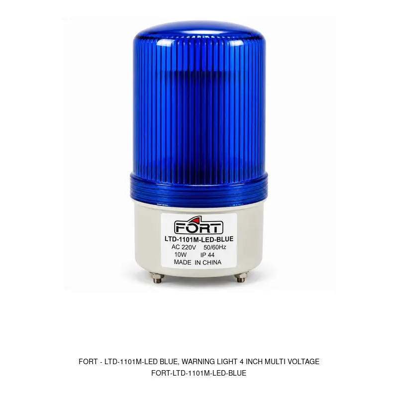 Fort LTD-1101M-LED BLUE, WARNING LIGHT 4 INCH MULTI VOLTAGE