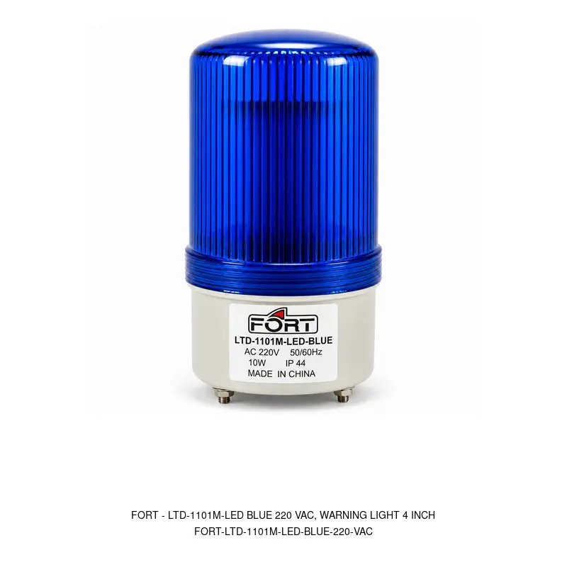 Fort LTD-1101M-LED BLUE 220 VAC, WARNING LIGHT 4 INCH