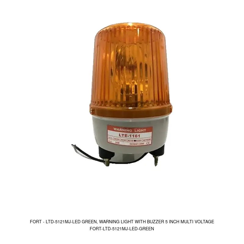Fort LTD-5121MJ-LED GREEN, WARNING LIGHT WITH BUZZER 5 INCH MULTI VOLTAGE