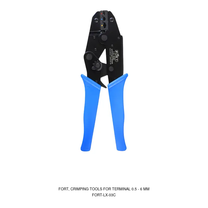 Fort FORT-LX-03C, CRIMPING TOOLS FOR TERMINAL 0.5 - 6 MM