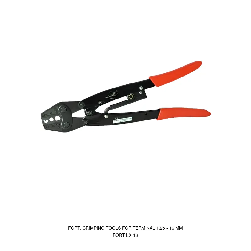 Fort FORT-LX-16, CRIMPING TOOLS FOR TERMINAL 1.25 - 16 MM