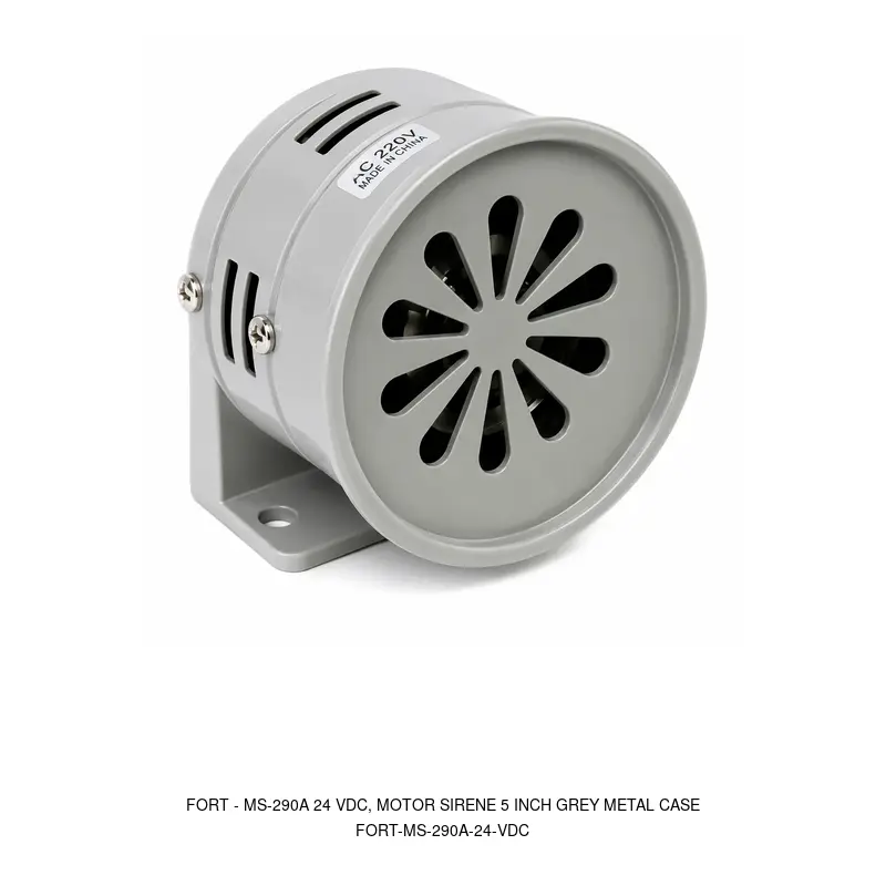 Fort MS-290A 24 VDC, MOTOR SIRENE 5 INCH GREY METAL CASE