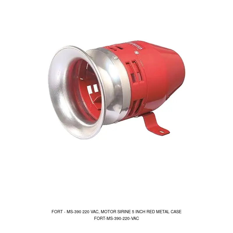 Fort MS-390 220 VAC, MOTOR SIRINE 5 INCH RED METAL CASE
