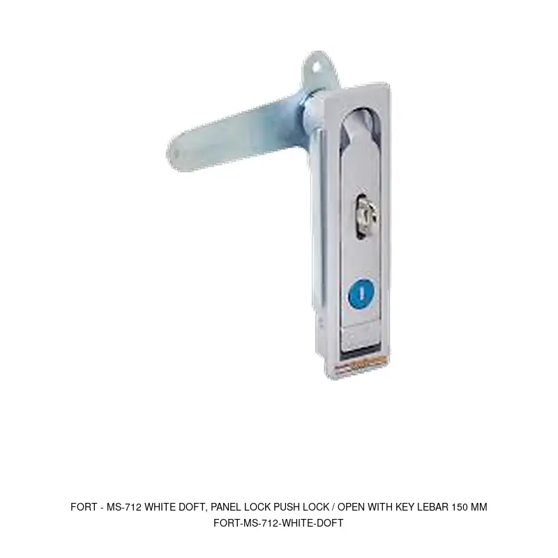 Fort MS-712 WHITE DOFT, PANEL LOCK PUSH LOCK / OPEN WITH KEY LEBAR 150 MM