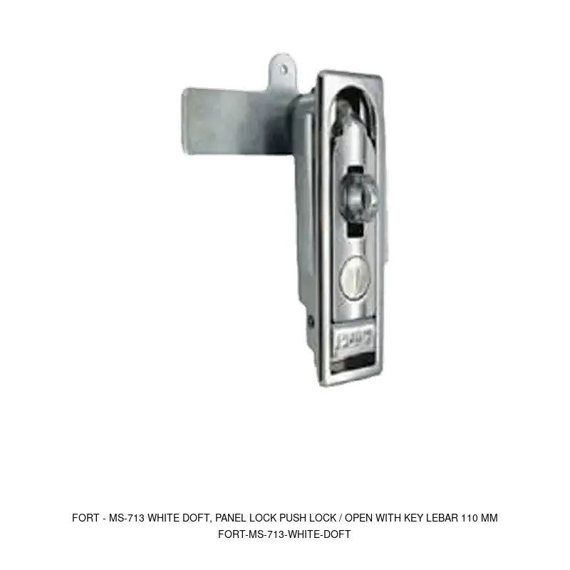 Fort MS-713 WHITE DOFT, PANEL LOCK PUSH LOCK / OPEN WITH KEY LEBAR 110 MM