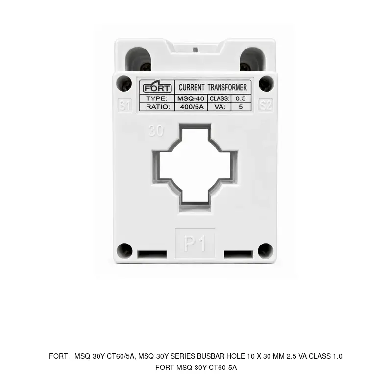 Fort MSQ-30Y CT60/5A, MSQ-30Y SERIES BUSBAR HOLE 10 X 30 MM 2.5 VA CLASS 1.0