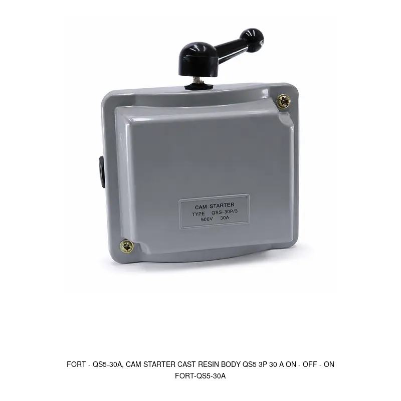 Fort QS5-30A, CAM STARTER CAST RESIN BODY QS5 3P 30 A ON - OFF - ON