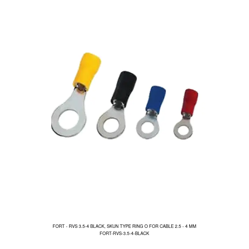 Fort RVS 3.5-4 BLACK, SKUN TYPE RING O FOR CABLE 2.5 - 4 MM