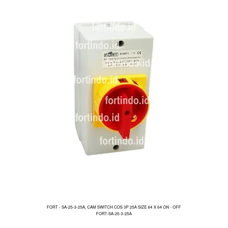 Fort SA-25-3-25A, CAM SWITCH COS 3P 25A SIZE 64 X 64 ON - OFF
