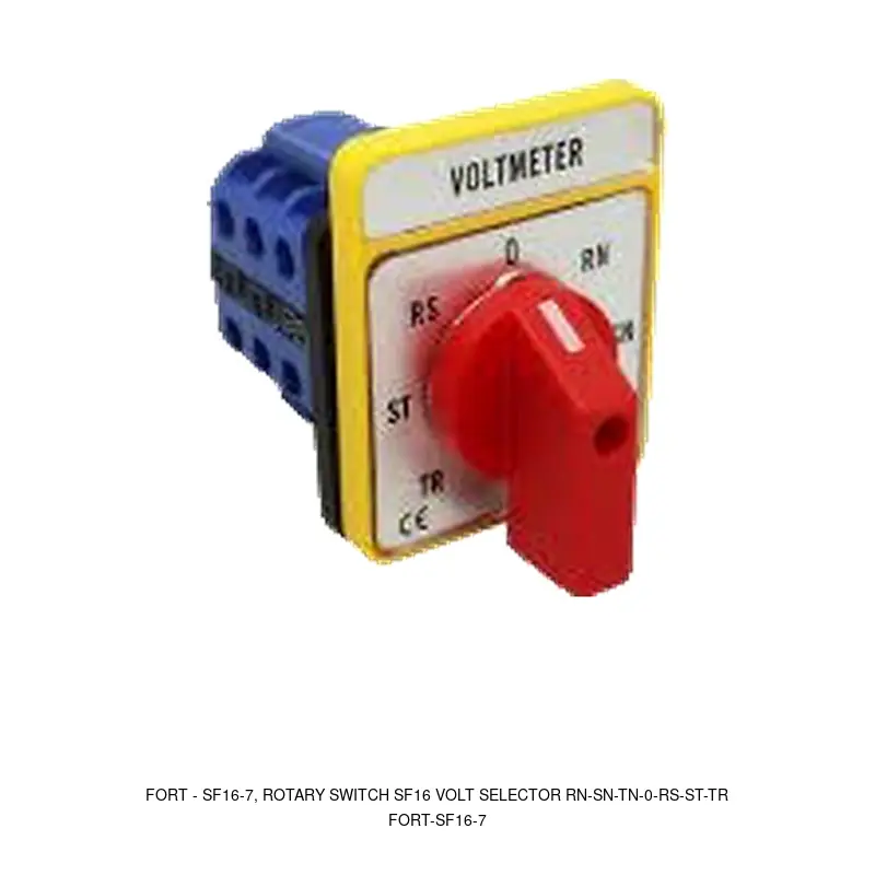 Fort SF16-7, ROTARY SWITCH SF16 VOLT SELECTOR RN-SN-TN-0-RS-ST-TR