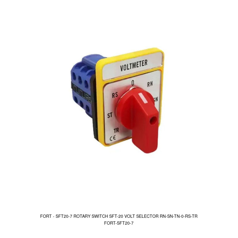 Fort SFT20-7, ROTARY SWITCH SFT-20 VOLT SELECTOR RN-SN-TN-0-RS-ST-TR
