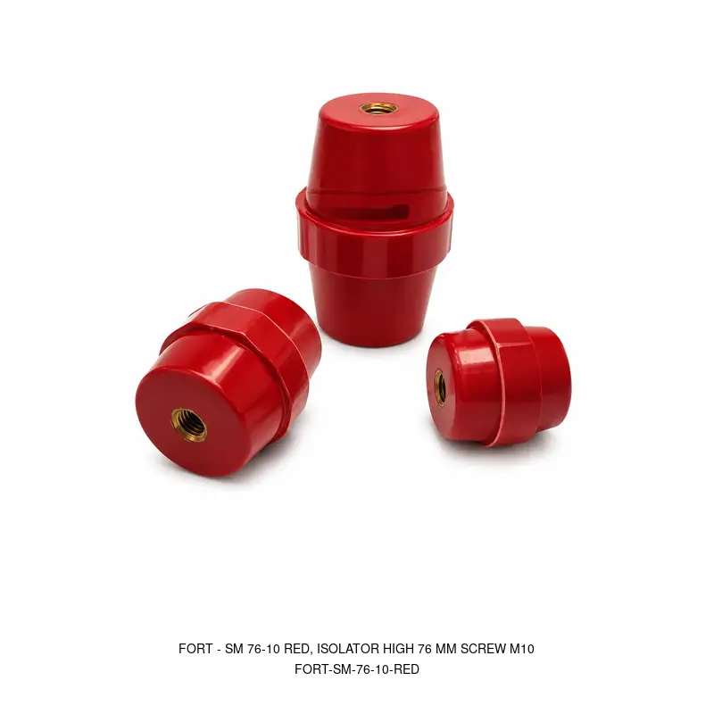 Fort SM 76-10 RED, ISOLATOR HIGH 76 MM SCREW M10