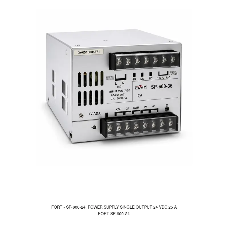 Fort SP-600-24, POWER SUPPLY SINGLE OUTPUT 24 VDC 25 A