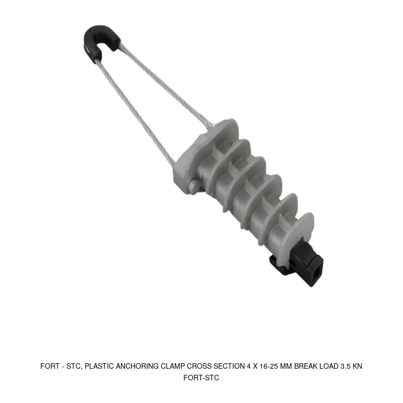 Fort STC, PLASTIC ANCHORING CLAMP CROSS SECTION 4 X 16-25 MM BREAK LOAD 3.5 KN