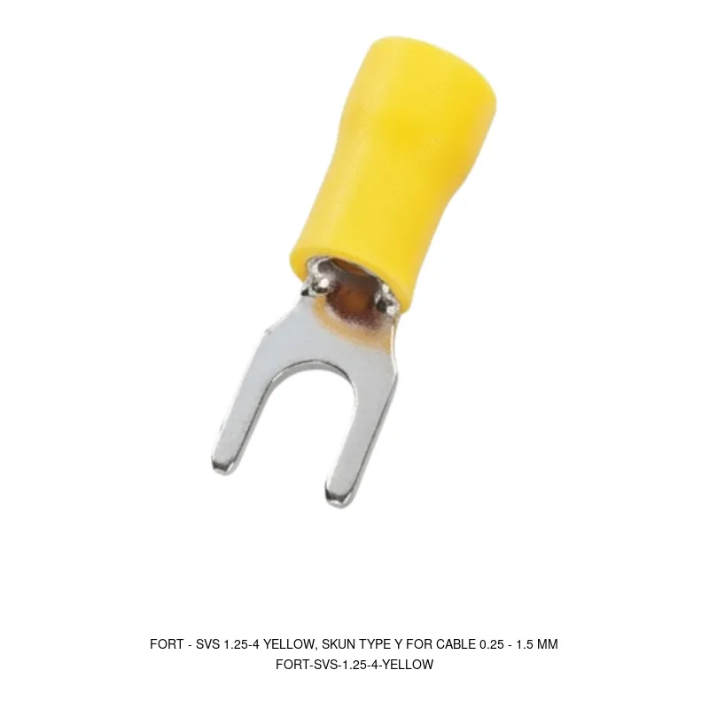 Fort SVS 1.25-4 YELLOW, SKUN TYPE Y FOR CABLE 0.25 - 1.5 MM