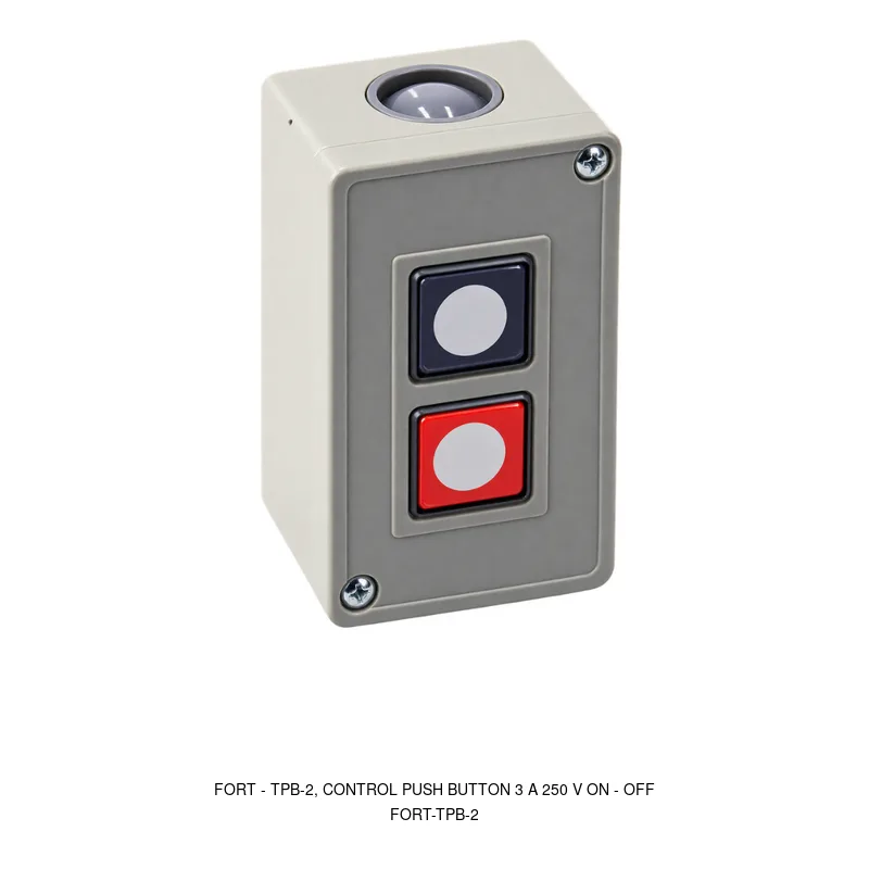 Fort TPB-2, CONTROL PUSH BUTTON 3 A 250 V ON - OFF