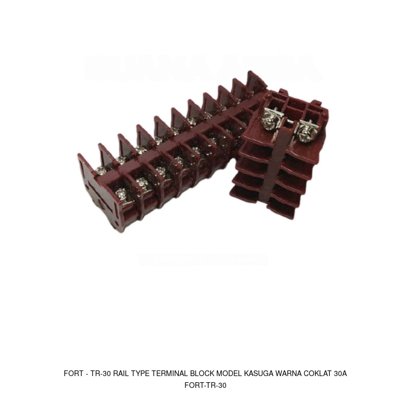 Fort TR-30, RAIL TYPE TERMINAL BLOCK MODEL KASUGA COKLAT 30 A