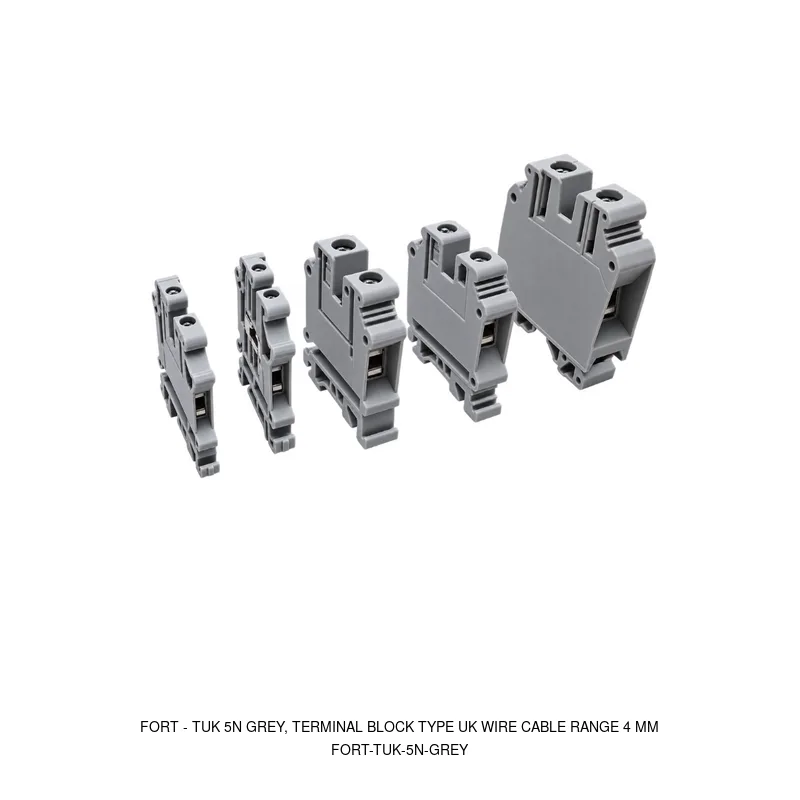 Fort TUK 5N GREY, TERMINAL BLOCK TYPE UK WIRE CABLE RANGE 4 MM