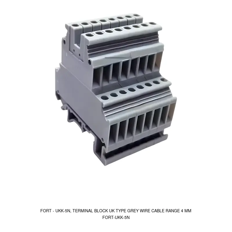 Fort UKK-5N, TERMINAL BLOCK UK TYPE GREY WIRE CABLE RANGE 4 MM