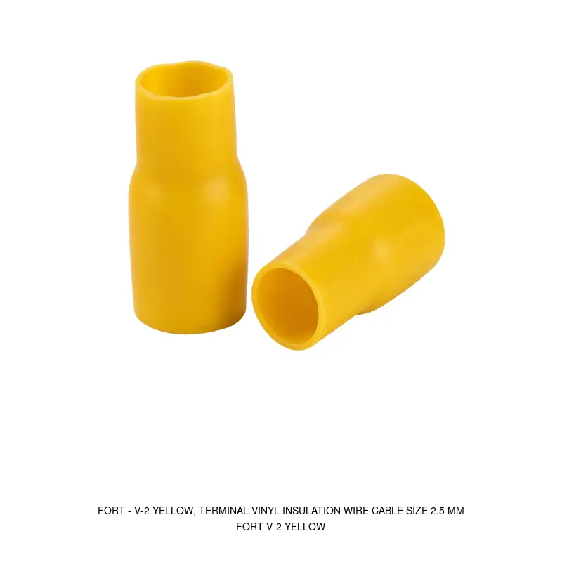 Fort V-2 YELLOW, TERMINAL VINYL INSULATION WIRE CABLE SIZE 2.5 MM