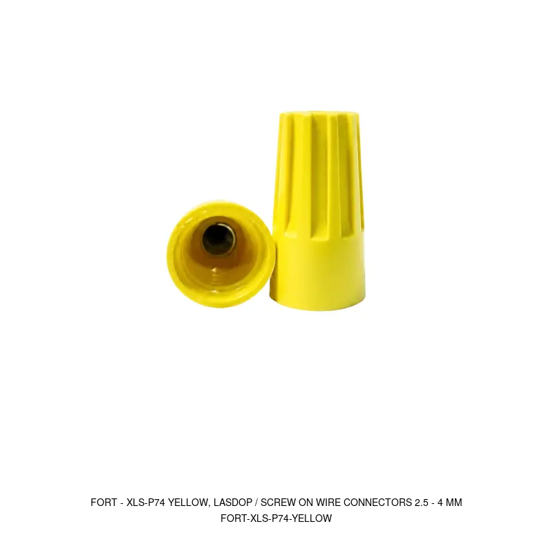 Fort XLS-P74 YELLOW, LASDOP / SCREW ON WIRE CONNECTORS 2.5 - 4 MM