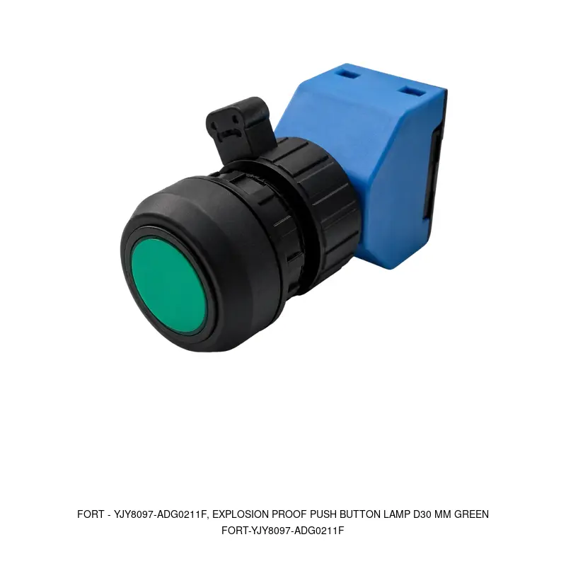 Fort YJY8097-ADG0211F, EXPLOSION PROOF PUSH BUTTON LAMP D30 MM GREEN
