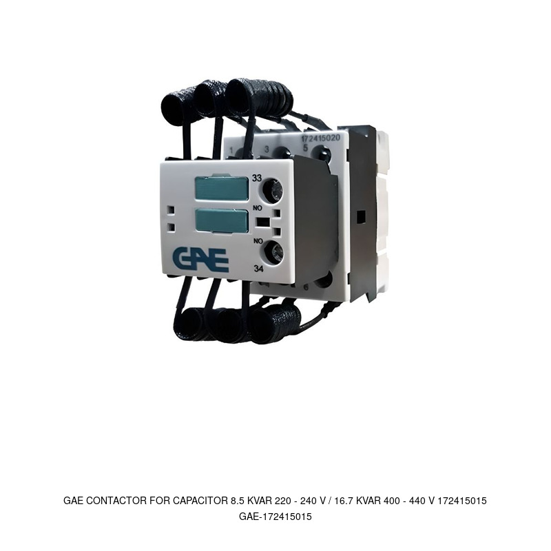 GAE GAE Contactor for Capacitor 8.5 KVAR 220 - 240 V / 16.7 KVAR 400 - 440 V 172415015